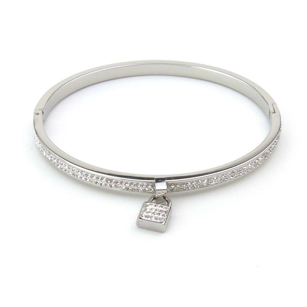 Lock Charm Bangle - Picture 13 of 13